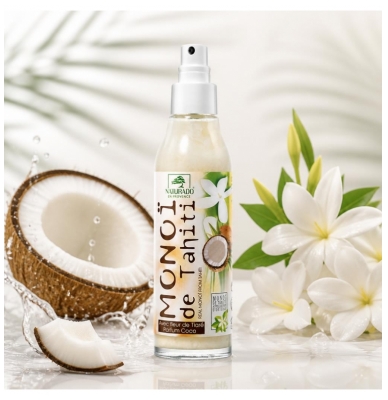 Naturado en Provence Monoï de Tahiti avec Fleur de Tiaré Parfum Coco 150 ml