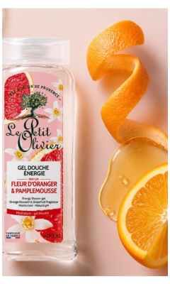Le Petit Olivier Gel Douche Énergie Pamplemousse & Fleur d’Oranger 400 ml