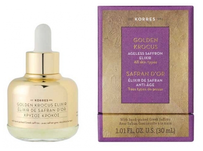 Korres Safran D'Or Élixir de Safran Anti-Âge Toutes Peaux 30 ml