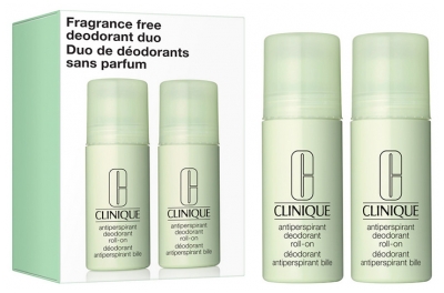 Clinique Déodorant Roll-On Antiperspirant à Bille 2 x 75 ml