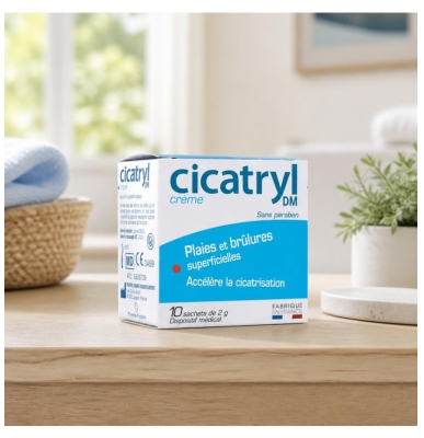 Pierre Fabre Health Care Cicatryl DM Crème Plaies et Écorchures 10 x 2 g