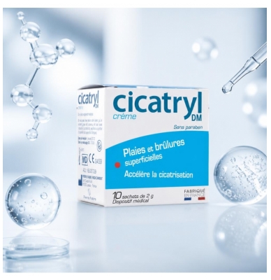 Pierre Fabre Health Care Cicatryl DM Crème Plaies et Écorchures 10 x 2 g
