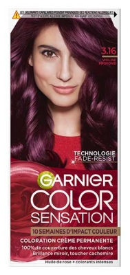 Garnier Color Sensation Crème Colorante Couverture Cheveux Blancs 100 ml