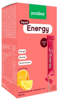 Purasana Liquide Énergie 15 Sticks x 10 ml