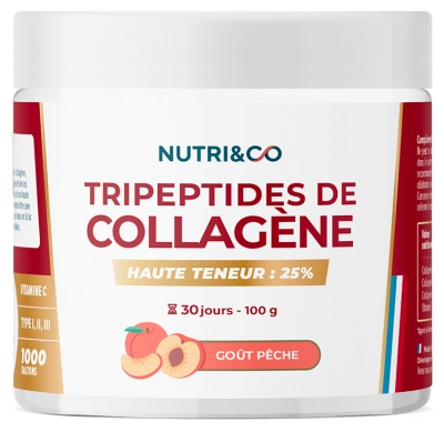 Nutri&Co Tripeptides de Collagène Haute Teneur 25% 100 g