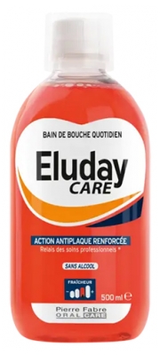 Pierre Fabre Oral Care Eluday Care Bain de Bouche Quotidien Action Antiplaque Renforcée 500 ml