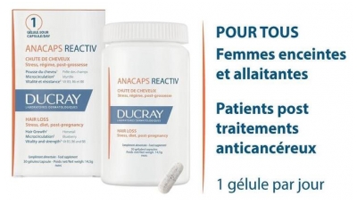 Ducray Anacaps Reactiv Chute de Cheveux 30 Gélules