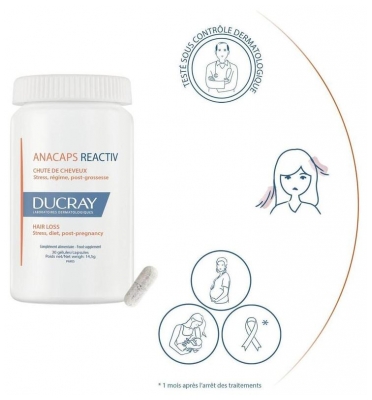 Ducray Anacaps Reactiv Chute de Cheveux 30 Gélules