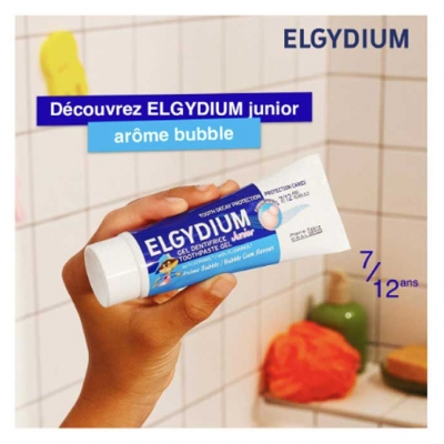 Elgydium Gel Dentifrice Junior 7/12 Ans Lot de 2 x 50 ml