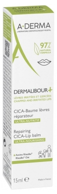 A-DERMA Dermalibour+ CICA - Baume Réparateur Lèvres Irritées et Gercées 15 ml