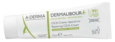 A-DERMA Dermalibour+ CICA - Crème Réparatrice Peaux Irritées15 ml
