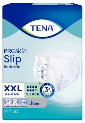Tena ProSkin Slip Bariatric Super Taille XXL Changes Complets 8 Unités