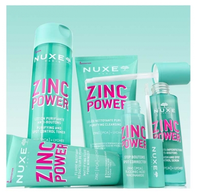 Nuxe Zinc Power Gelée Nettoyante Purifiante Visage et Corps 400 ml