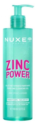 Nuxe Zinc Power Gelée Nettoyante Purifiante Visage et Corps 400 ml