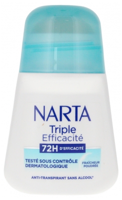 Narta Anti-Transpirant 72H Triple Efficacité 50 ml