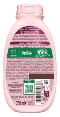 Garnier Ultra Doux Vignes Merveilleuses Shampoing Hydratant Régénérant Cheveux Déshydratés 250 ml 