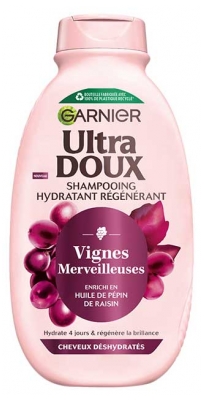 Garnier Ultra Doux Vignes Merveilleuses Shampoing Hydratant Régénérant Cheveux Déshydratés 250 ml 