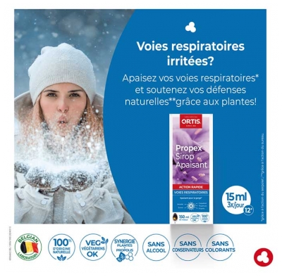 Ortis Propex Sirop Apaisant - Voies Respiratoires - 150 ml