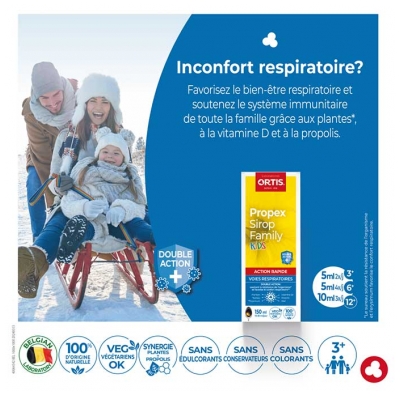 Ortis Propex Sirop Family Kids - Voies Repiratoires - 150 ml