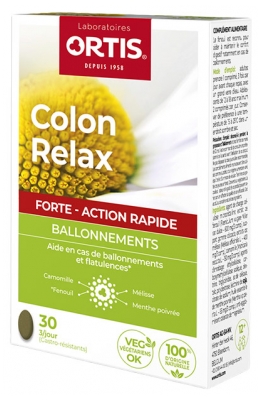 Ortis Colon Relax Forte 30 Comprimés