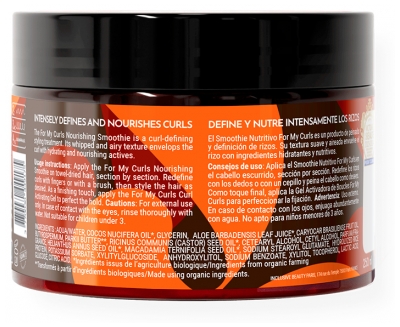 Jia Paris For My Curls Masque Smoothie Nourrissant Cheveux Ondulés Bouclés Frisés et Crépus 230 g