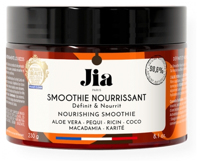 Jia Paris For My Curls Masque Smoothie Nourrissant Cheveux Ondulés Bouclés Frisés et Crépus 230 g