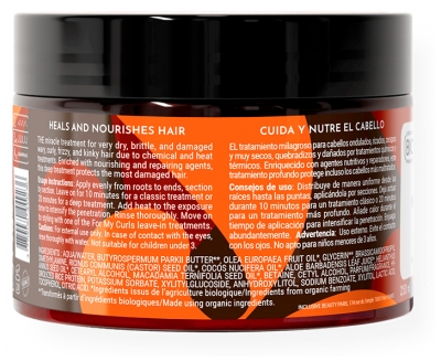 Jia Paris For My Curls Masque Nutrition Intense Cheveux Bouclés Ondulés Frisés et Crépus 250 ml