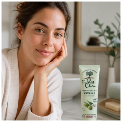 Le Petit Olivier Gel Nettoyant Douceur Visage Extrait d'Olive 150 ml