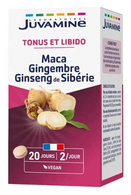 Juvamine Maca Ginseng Gingembre 40 Comprimés