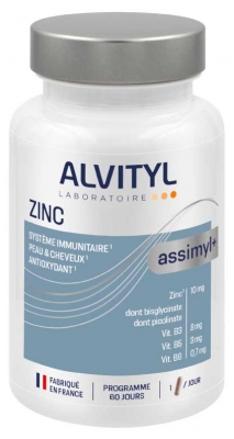 Alvityl Assimyl+ Zinc Système Immunitaire 60 Gélules