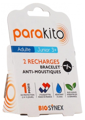 Bracelet Anti-Moustiques à Base de Plantes et Huiles Essentielles - Rechargeable (à consommer de préférence avant le 31/10/2026)