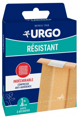 Urgo Résistant Bande à Découper Indéchirable 8 cm x 1 m