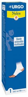 Urgo Nylex Bande Extensible Réutilisable 4 m x 15 cm