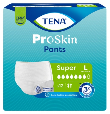 Tena Proskin Pants Super Taille L Sous-Vêtements Absorbants 12 Unités