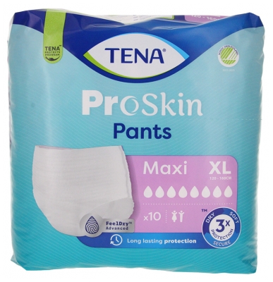 Tena Proskin Pants Maxi Taille XL Sous-Vêtements Absorbants 10 Unités