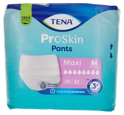 Tena Proskin Pants Maxi Taille M Sous-Vêtements Absorbants 10 Unités