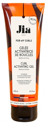 Jia Paris For My Curls Gelée Activatrice de Boucles Cheveux Ondulés Bouclés Frisés et Crépus 250 ml