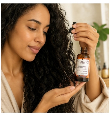 Jia Paris Serum-Huile Scellante 3en1 Cheveux Ondulés Bouclés Frisés et Crépus 50 ml