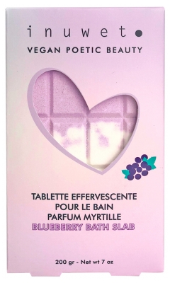 Inuwet Tablette de Bain 200 g - Parfum : Myrtille