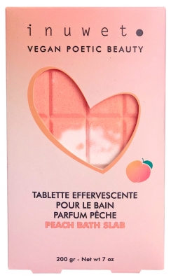 Inuwet Tablette de Bain 200 g - Parfum : Pêche
