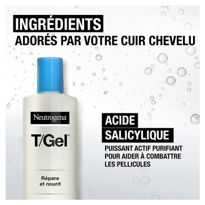 Neutrogena T/Gel Shampoing Pellicules Sèches Répare et Nourrit 250 ml