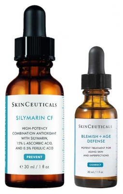 SkinCeuticals Routine Anti-Imperfections Silymarin + Âge Défense 