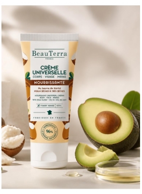 BeauTerra Crème Universelle Nourrissante au Beurre de Karité 100 ML