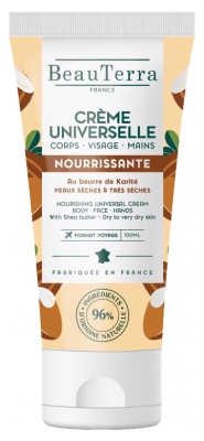 BeauTerra Crème Universelle Nourrissante au Beurre de Karité 100 ML