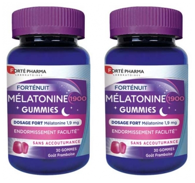 Forté Pharma Forté Nuit Mélatonine 1900 30 Gummies Lot de 2