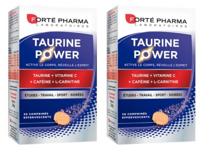 Complément Alimentaire Taurine 30 Comprimés Effervescents - Lot de 2