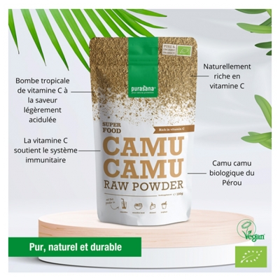 Purasana Vegan Camu Poudre Bio 100 g