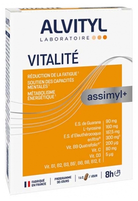 Alvityl Assimyl+ Vitalité Réduction de la Fatigue 30 Comprimés