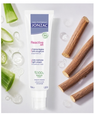 Eau Thermale Jonzac REactive Crème Légère Anti-Rougeurs Visage Bio 40 ML