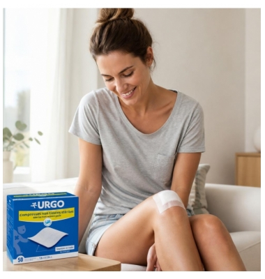 Urgo Compresses 7,5 x 7,5 cm Stériles 50 Sachets de 2 Compresses Non Tissées